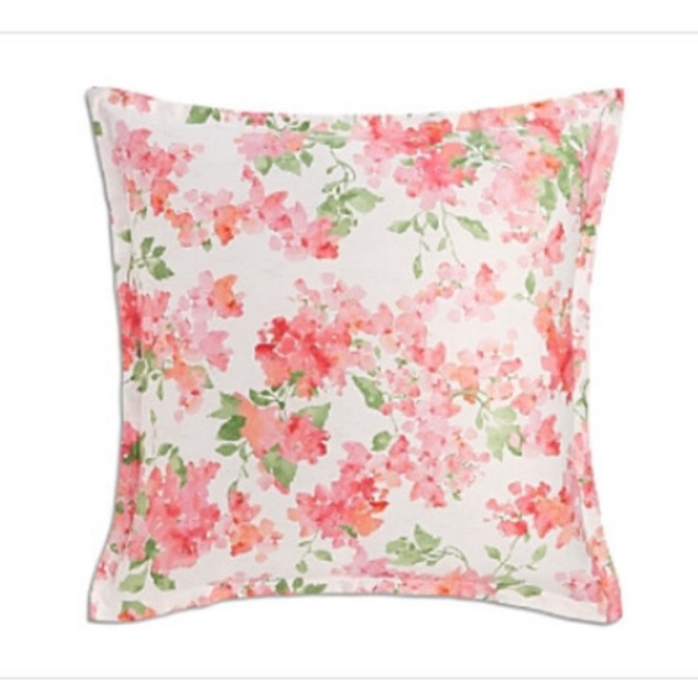 Sky Blushing Euro Pillow Sham 2-piece 26"L x 26"W in Pink